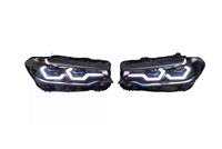 Pour les phares laser BMW Série 5 M5 F90, G38, G31, G30, commutation bicolore à double lentille, phares OSS modifiés DRL
