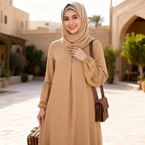 เดรสอาบายาแนวลำลองสไตล์โมเดิร์นประดับเลื่อมสำหรับผู้หญิงมุสลิมดีไซน์ใหม่สวมใส่ได้ทุกวัน - Product Image 4