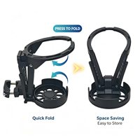 Support de tasse universel pliable en ABS pour moto, fixation rapide à une touche, pince réglable pour guidon, pour scooters, cruisers, touring