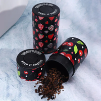 Boîte de rangement scellée sous vide Portable Creative Fruit Pattern Odor-proof and Humidity-proof Smoking Accessories Daily Storage Jar
