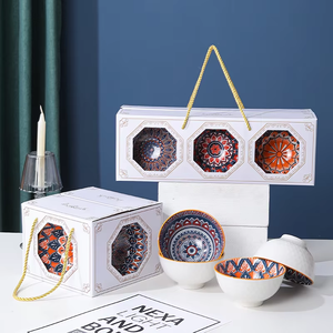 4.5 Inch Bowls <b>Gift</b> <b>Box</b> 2025 Newest Pattern Japanese Style Ceramic Wholesale Business <b>Gift</b> Wedding <b>Luxury</b> Customized Logo - Product Image 6