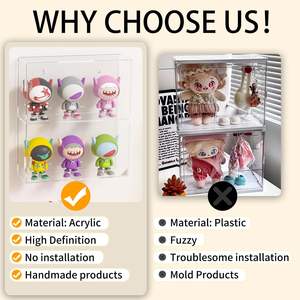 2 Layer Clear Acrylic Display Case for <strong>Funko</strong> <strong>Pop</strong> Action Figures Dustproof Display Cabinet <strong>Shelf</strong> for Collectibles Mini Toys - Product Image 6