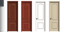 Porte de chambre intérieure en bois massif moderne sur mesure HEHAI avec isolation acoustique et prévention incendie, ouverture coulissante, usage domestique