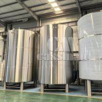 Réservoirs de stockage et de mélange en acier inoxydable de 1000L à 10000L avec pompe et moteur pour cuve sous pression