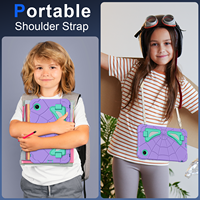 Étui antichoc pour enfants avec motif anime pour Samsung Tab A11 8.7 2025 Tab A9 8.7 2023 avec support et sangle d'épaule, coque de protection robuste OEM ODM