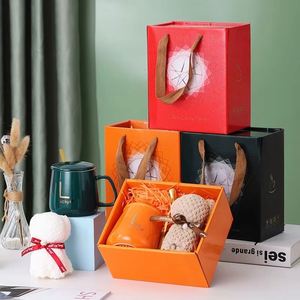 Custom Ceramic <b>Marble</b> Coffee Cups Towel Souvenir 2026 Trending Products Supplier New Arrivals Bulk Items for Resale Gift Set - Product Image 3