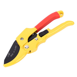 Tijeras de podar Mountain Wisteria Yellow Pulley con cuchilla de 70 mm de acero al carbono para recortar flores y frutas del jardín - Product Image 1