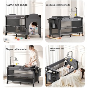 Tente de moustiquaire moderne pour berceau latéral grand <span class=keywords><strong>lit</strong></span> de voyage pliable pour nouveau-né et bébé pour chambre à manger et école - Product Image 3