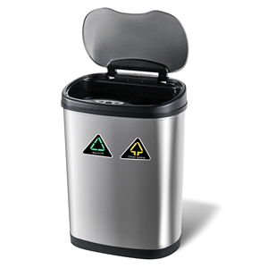 Poubelle automatique en acier inoxydable de haute qualité capteur poubelle poubelle poubelles poubelle séparée - Product Image 5