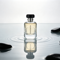 Vente en gros de flacons de parfum vides de 100 ml, flacons de parfum carrés, flacons de parfum transparents en verre, flacons cosmétiques en verre
