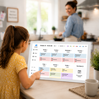 Perencana Jadwal Interaktif WiFi Pintar Layar Sentuh Kalender Dinding Digital untuk Rumah Dapur Ruang Tamu