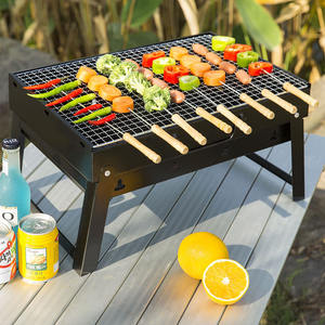 Mini <strong>Charcoal</strong> <strong>Grill</strong> Portable Outdoor Camping Bbq <strong>Folding</strong> <strong>Professional</strong> <strong>Grill</strong> Black Steel Stove <strong>Charcoal</strong> <strong>Grill</strong> - Product Image 2