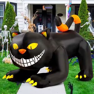 Gato Negro Inflable de PVC de 6 Pies con Cabeza Móvil, Decoración de Halloween con Luces LED, Liquidación - Product Image 6