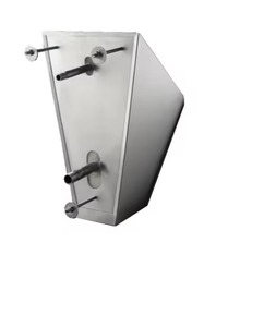 Urinario de Acero Inoxidable para Montar en la Pared, Forma Ovalada, Diseño Minimalista, Fácil de Limpiar, Descarga por Gravedad, para Uso Público - Product Image 2