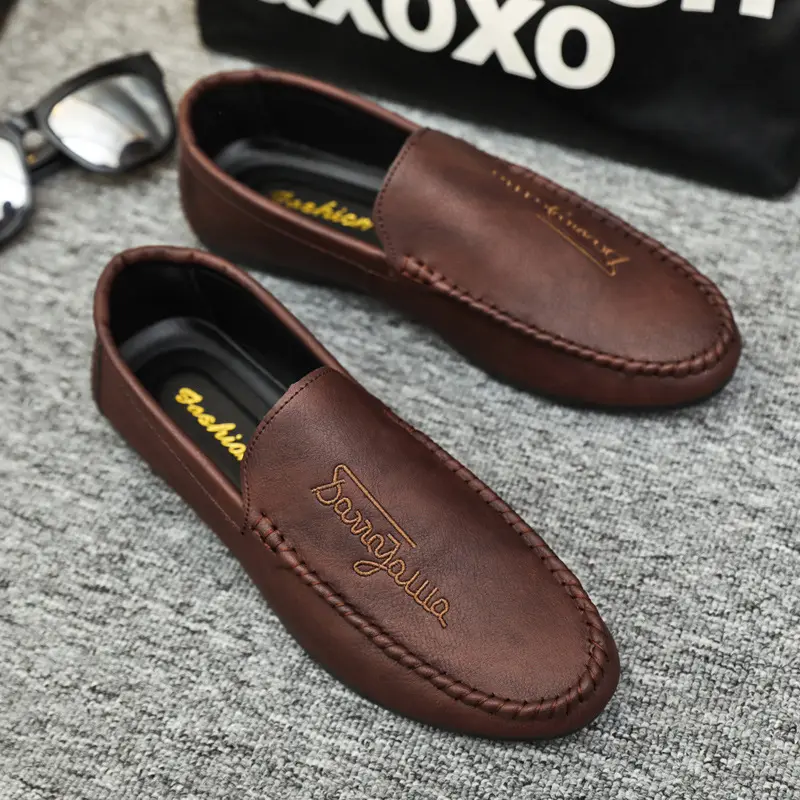 New Model Soft Sole Latest Design Loafers Men Office Business Pu Upper Boats Shoes Designer Man Casual Dress Driving Shoes