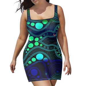 2025 été Aussie Boho Maxi Dress-Robe de plage florale sans manches de grande taille pour femme - Product Image 5