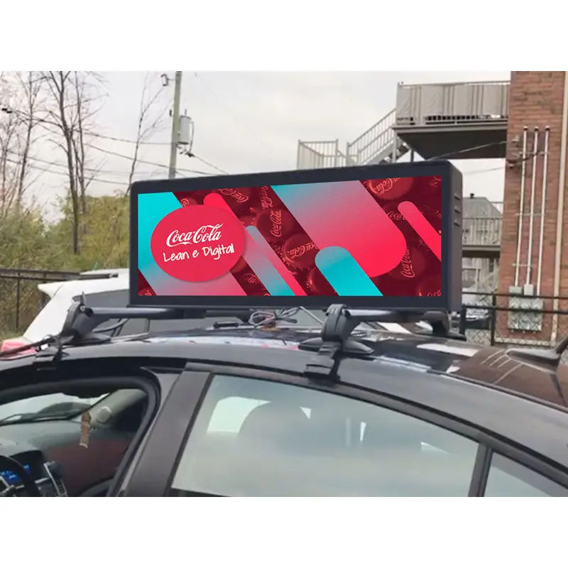 Wifi такси светодио дный дисплей доска Заводская оптовая цена светодио дный Автомобиль на крыше вывеска P5 двухсторонний светодио дный Лайтбокс для такси автомобильный верхний экран
