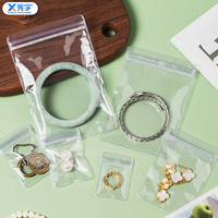 Sac de rangement étanche en plastique transparent avec fermeture éclair et logo personnalisé pour bijoux, jouets en peluche, artisanat, bracelets de montre