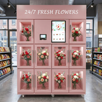 Distributeur Automatique Réfrigéré de Fleurs XG – Kiosque Intelligent Libre-Service pour Bouquets avec Écran Tactile et Paiement par Carte de Crédit