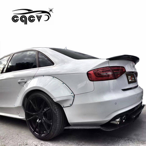 Kit carrozzeria per Audi A4 ampio parafango in fibra di carbonio in materiale anteriore labbro posteriore diffusore minigonne laterali posteriore Spoiler ricambi Auto Tunning - Product Image 6