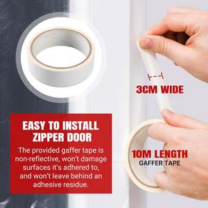 Barrière anti-poussière en plastique PE souple de grande quantité directe d'usine bricolage porte à glissière <span class=keywords><strong>Film</strong></span> étirable étanche à l'humidité moulage par soufflage traité - Product Image 2