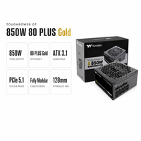 Alimentation électrique de bureau Thermaltake TOUGHPOWER GT850 850W certifiée 80 PLUS Gold - En stock