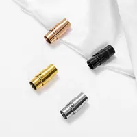 Chaîne de Bracelet en acier inoxydable pour le cuir, or ou argent, bricolage, bijoux, fermoirs magnétiques en acier inoxydable de 2mm à 10mm, pièces