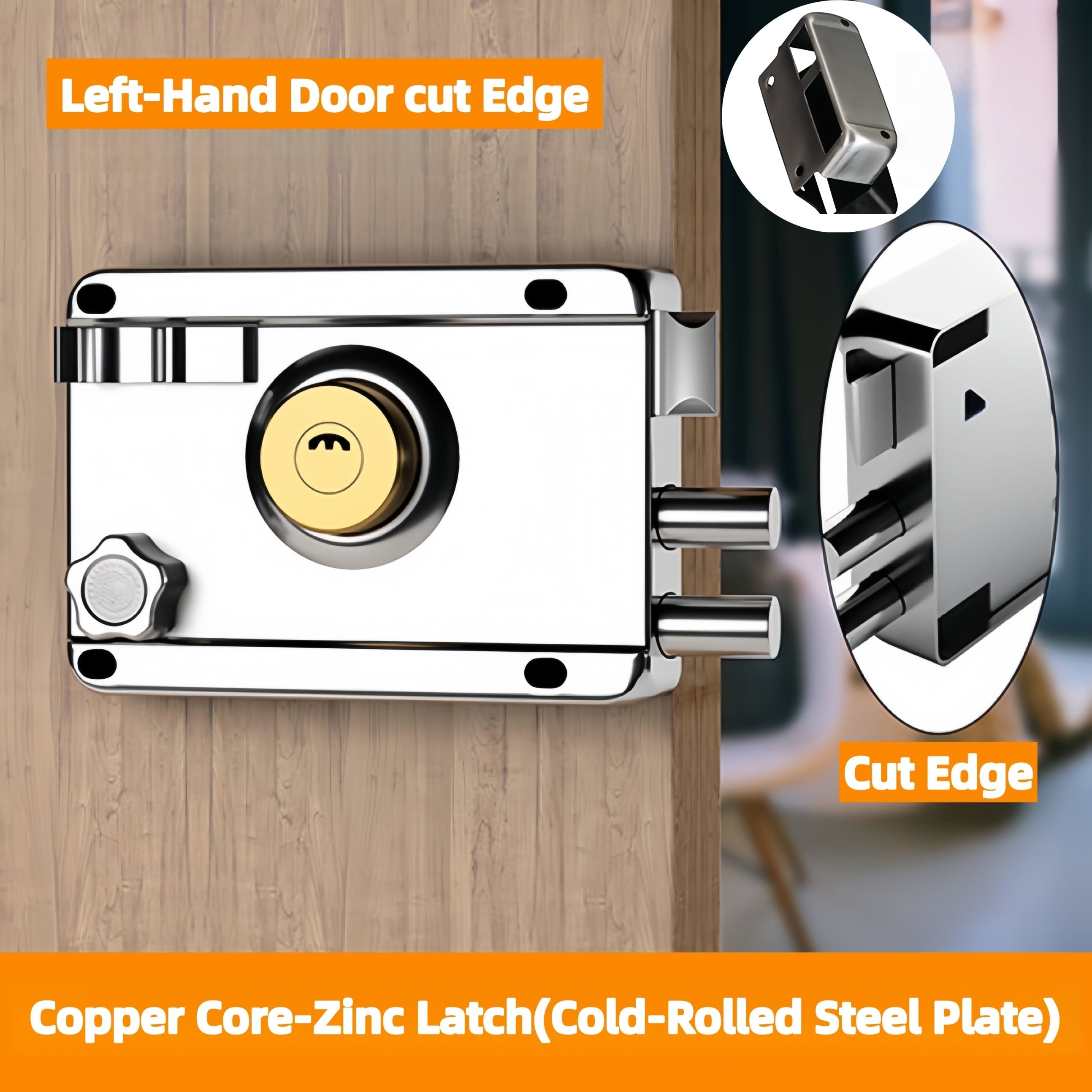 Copper Core-Zinc Latch-LH Cut Edge