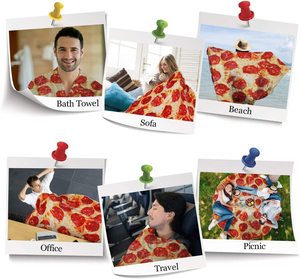 Personalizados 2023 nueva manta de <span class=keywords><strong>pizza</strong></span> de franela personalizada manta de una cara con forma de <span class=keywords><strong>pizza</strong></span> fkeece burrito tortilla manta mexicana - Product Image 3