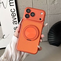 Étui de téléphone magnétique à rabat avec texture litchi perforée à 360 degrés pour iPhone 18 Pro Max, iPhone 18 Pro et 17 Pro Max