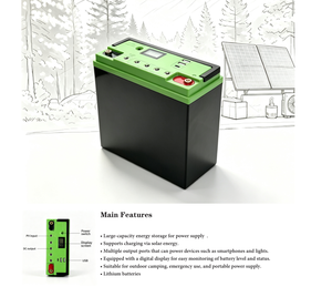 Estación de Energía Portátil Multifuncional de 460 Wh, Generador Solar LiFePO4, Salida de 12 V CC, USB-C, para Campamento y Emergencias - Product Image 3
