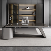 Escritorio Ejecutivo Moderno de Madera de Alta Calidad de 1.4 mm, Muebles de Oficina Modulares para Uso Comercial