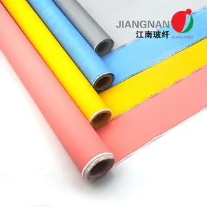 Silicone Coating Technology Fireproof Waterproof Silicone Rubber Coated Fiberglass Fabric Cloth