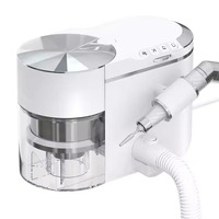 Nouvelle conception 2-en-1, extracteur de poussière électrique intégré en plastique de 240 W avec outil de perçage à vide pour manucure et pédicure en salon