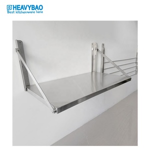 <span class=keywords><strong>Mensola</strong></span> Pieghevole da Parete in <span class=keywords><strong>Acciaio</strong></span> <span class=keywords><strong>Inox</strong></span> Stile Pannello per Hotel, Cucina e Ristorante Heavybao - Product Image 5