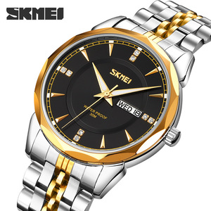 Skmei Men's Stainless Steel Watch Analog Quartz Water Proof 30M Business Casual With Double Calendar Model 9268 - Product Image 4