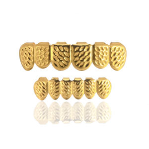 Grillz dentaire en métal doré à imprimé léopard, style hip-hop, pour boîte de nuit, hipster, Halloween - Product Image 5