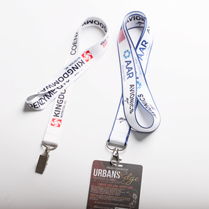 Tùy chỉnh chất lượng cao PVC name card với dây buộc Double-Side in ấn ID thẻ với dây đeo cổ - Product Image 4