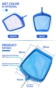 Épuisette en aluminium Water Crown ultra-résistante pour l'entretien des bassins et piscines, idéale pour ramasser les feuilles et les débris. - Product Image 4