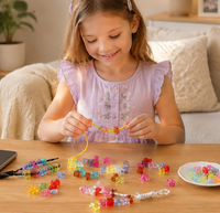 Perles Alphabet en Acrylique Épais Couleurs Bonbon, Perles Lettres Plaquées UV pour Fabrication de Bijoux DIY, Sacs, Porte-clés, Pendentifs, Fournitures Artisanales