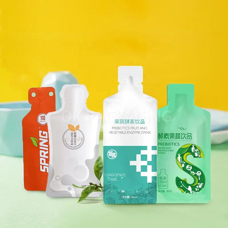 Bolsas de muestra de líquido de tres lados, sello térmico pequeño, bolsa de plástico para bebidas, embalaje de líquidos, bolsa desechable para bebidas