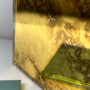 Tùy chỉnh đương đại kính Vuông Tường Gương Cổ vàng khung thân thiện với môi bền kích thước lớn cho nhà hàng lối vào - Product Image 5