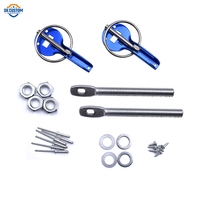 Accessoires de voiture, kit de verrouillage de capot moteur en aluminium, verrou universel pour capot de voiture