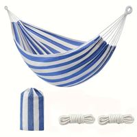 Hamac de camping et de randonnée en toile épaisse et durable - Marque Fugar, pliable, design tricoté, capacité de 200 kg, utilisation toutes saisons, pour 1 à 2 personnes
