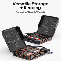 Adaptateur Lecteur USB 3.0 5-en-1 USB-A / Type-C vers SD / Double TF / USB / Type-C 5 Ports Lecture Simultanée Boîtier de Stockage Cartes Mémoire