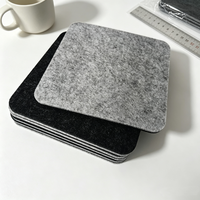 Sous-verres en feutre double face de 3 mm, résistants à la chaleur, réutilisables, antidérapants, pour la maison, le bureau, le bar à café, protection de table pour boissons