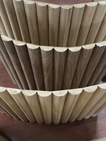 Panneau mural flexible en MDF à rainures, panneau mural ondulé, panneau mural 3D de style moderne pour la décoration intérieure
