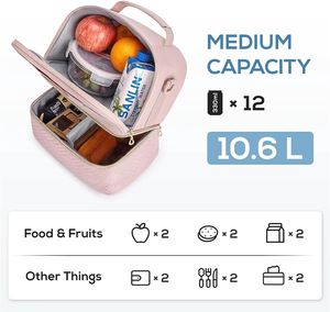 Sac isotherme rond en aluminium personnalisé, épaissi, OEM/ODM, pour le déjeuner, idéal pour les employés de bureau et étudiants au Vietnam, vente en gros directe usine - Product Image 4