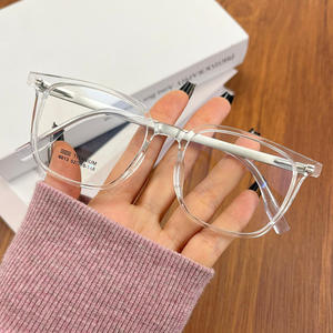 แว่นตาสำหรับ<span class=keywords><strong>ผู้ชาย</strong></span>กรอบใหญ่สีเทาใส TR90คุณภาพสูงกรอบสี่เหลี่ยมน้ำหนักเบาพิเศษแบบเกาหลีทันสมัยไม่แต่งหน้ามหัศจรรย์ - Product Image 3