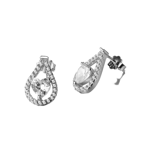 Hot Sale New Design Cute Butterfly Zircon 925 Sterling <b>Silver</b> <b>Stud</b> Earrings for Engagement Wedding Anniversary Party & Gift - Product Image 1